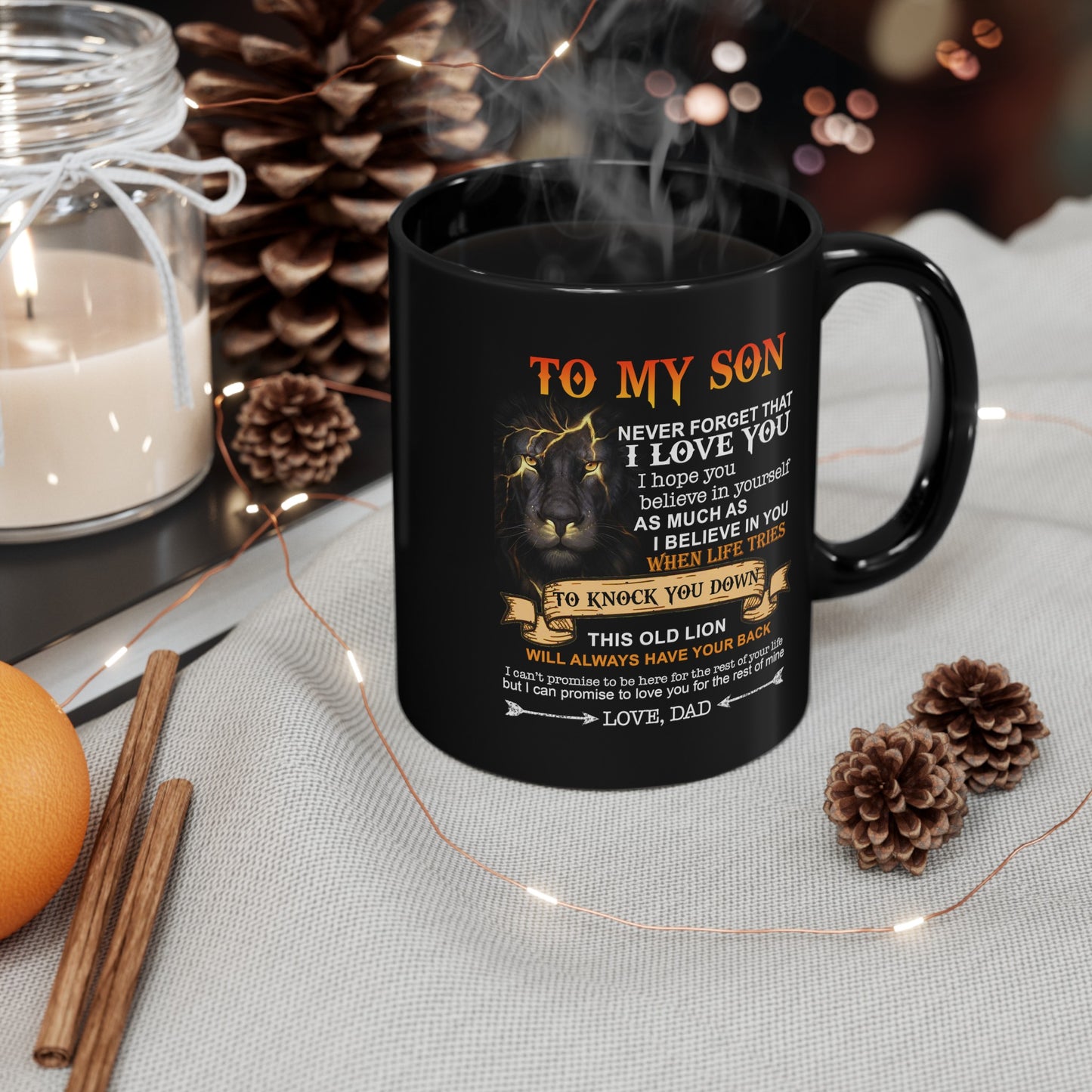 To My Son | Black Mug 11oz