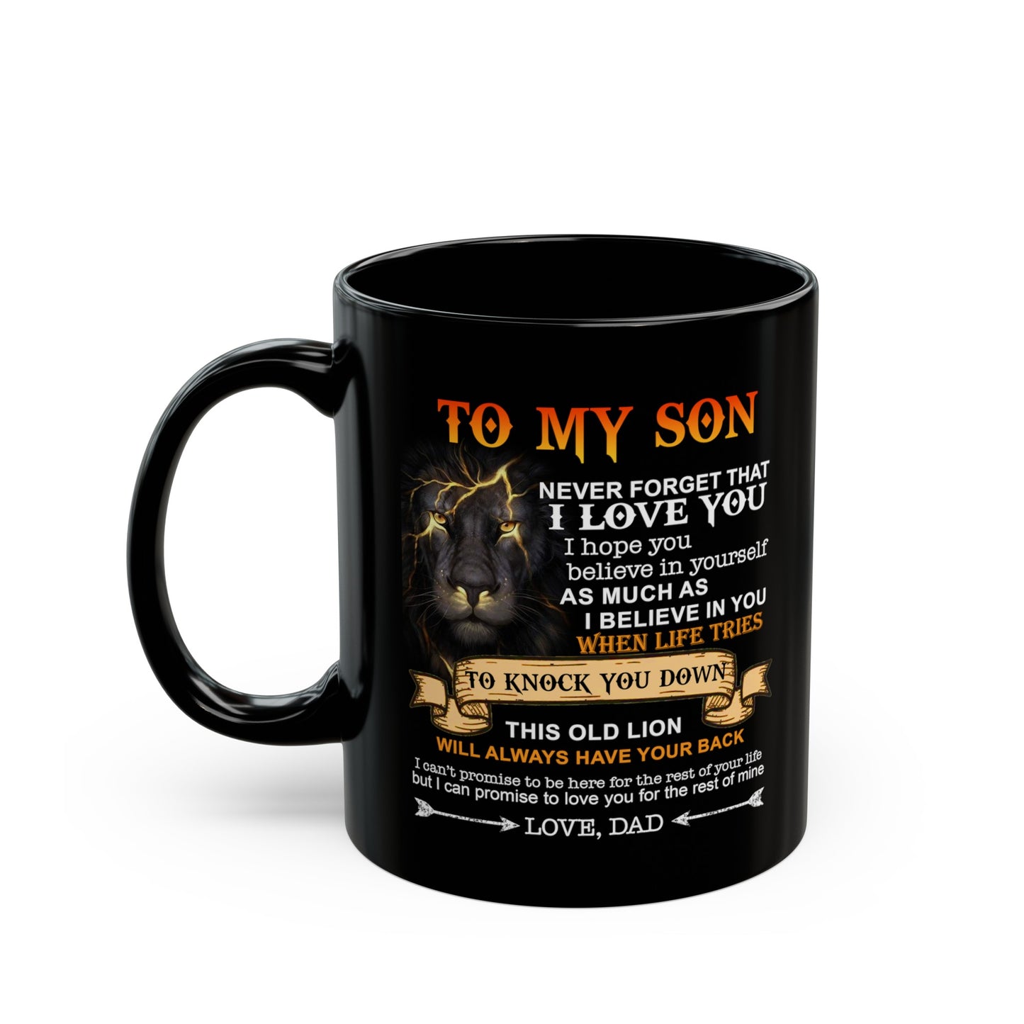 To My Son | Black Mug 11oz