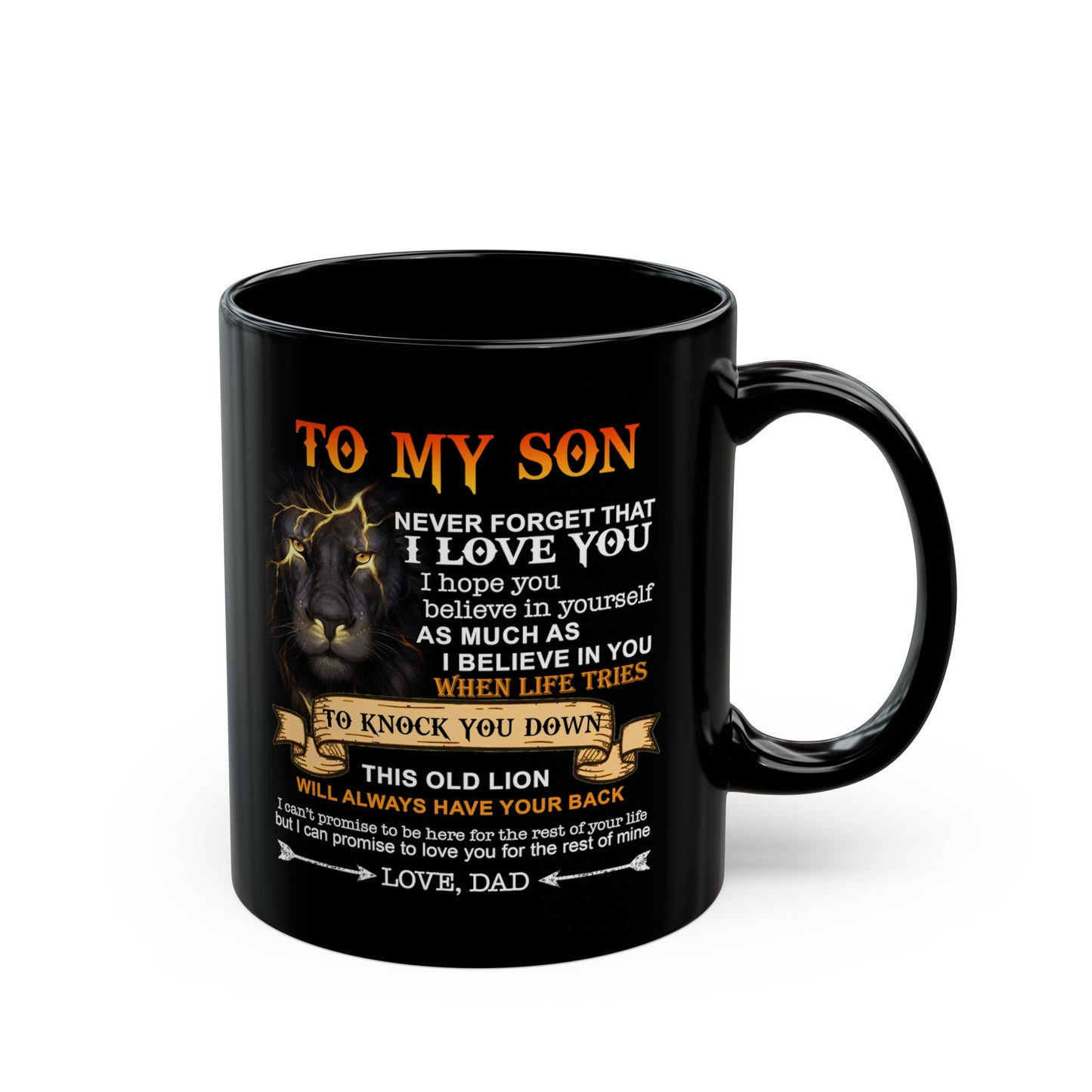 To My Son | Black Mug 11oz