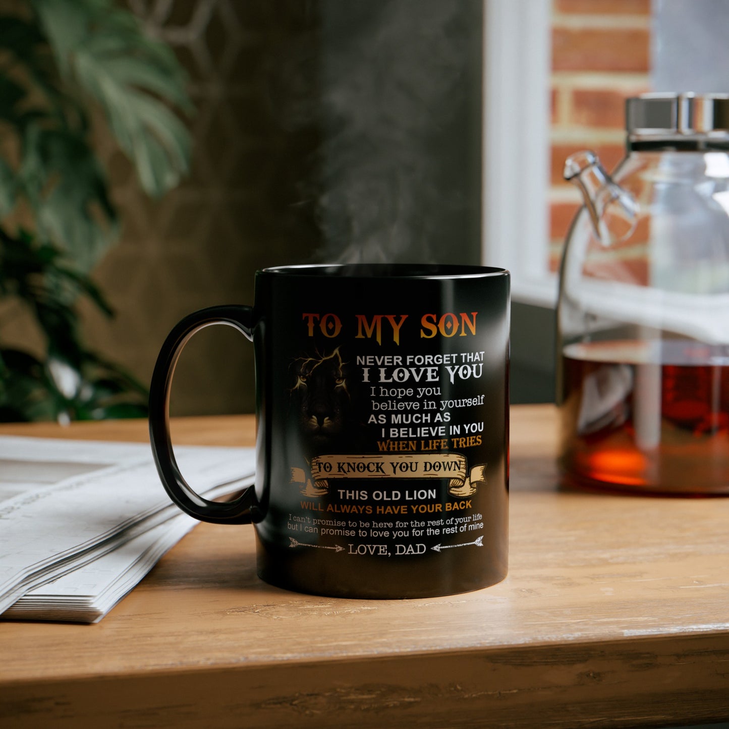 To My Son | Black Mug 11oz