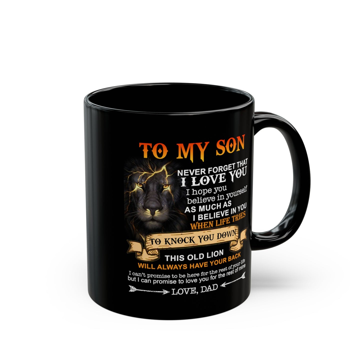 To My Son | Black Mug 11oz