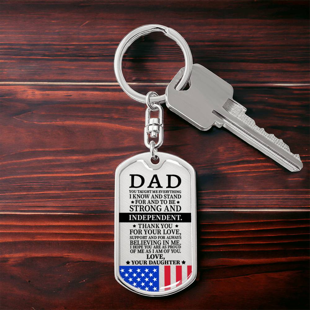 Dad Dog Tag - 4th July Day, Memorial Day