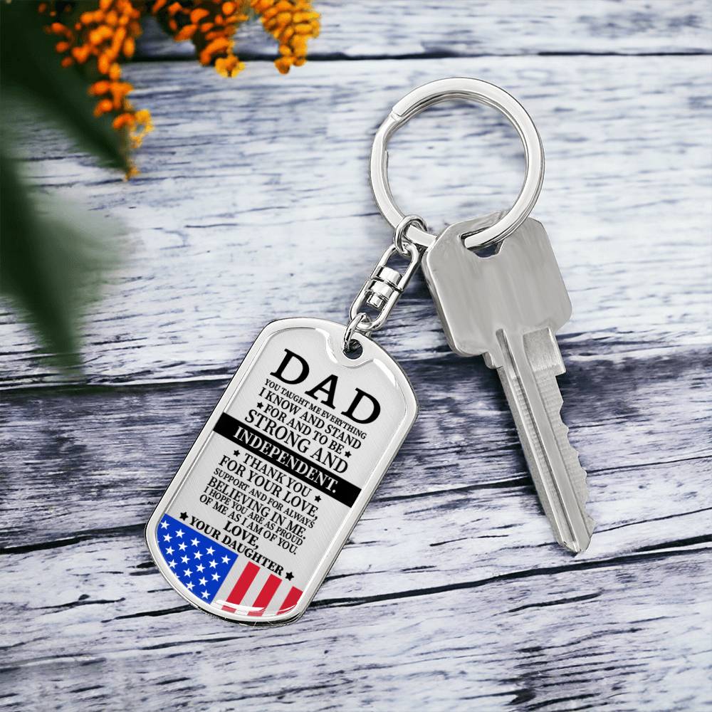 Dad Dog Tag - 4th July Day, Memorial Day