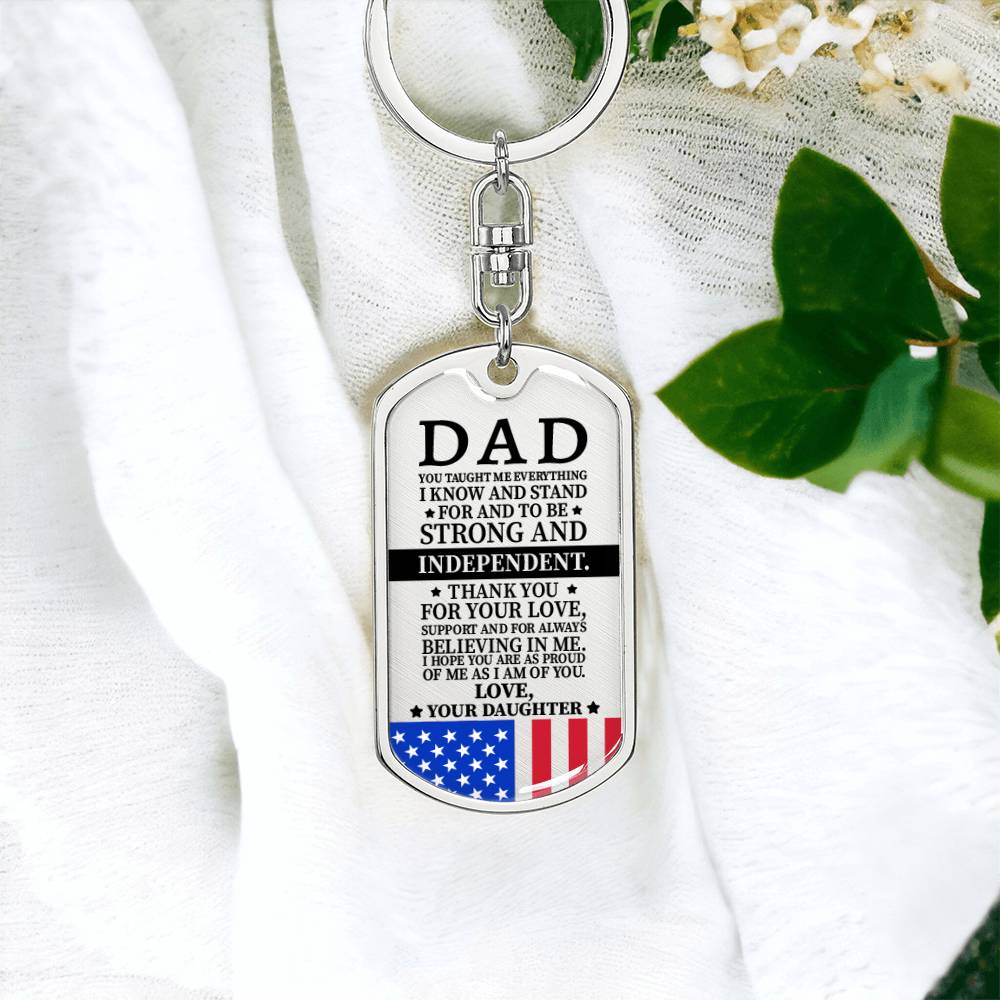 Dad Dog Tag - 4th July Day, Memorial Day