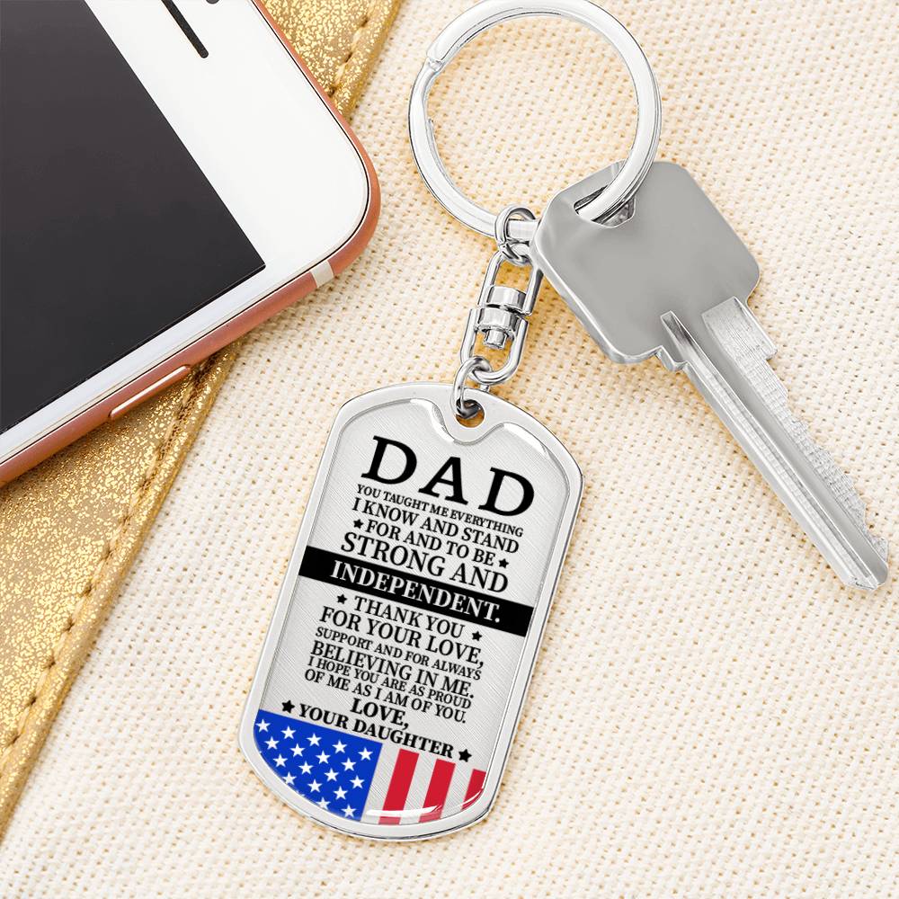 Dad Dog Tag - 4th July Day, Memorial Day