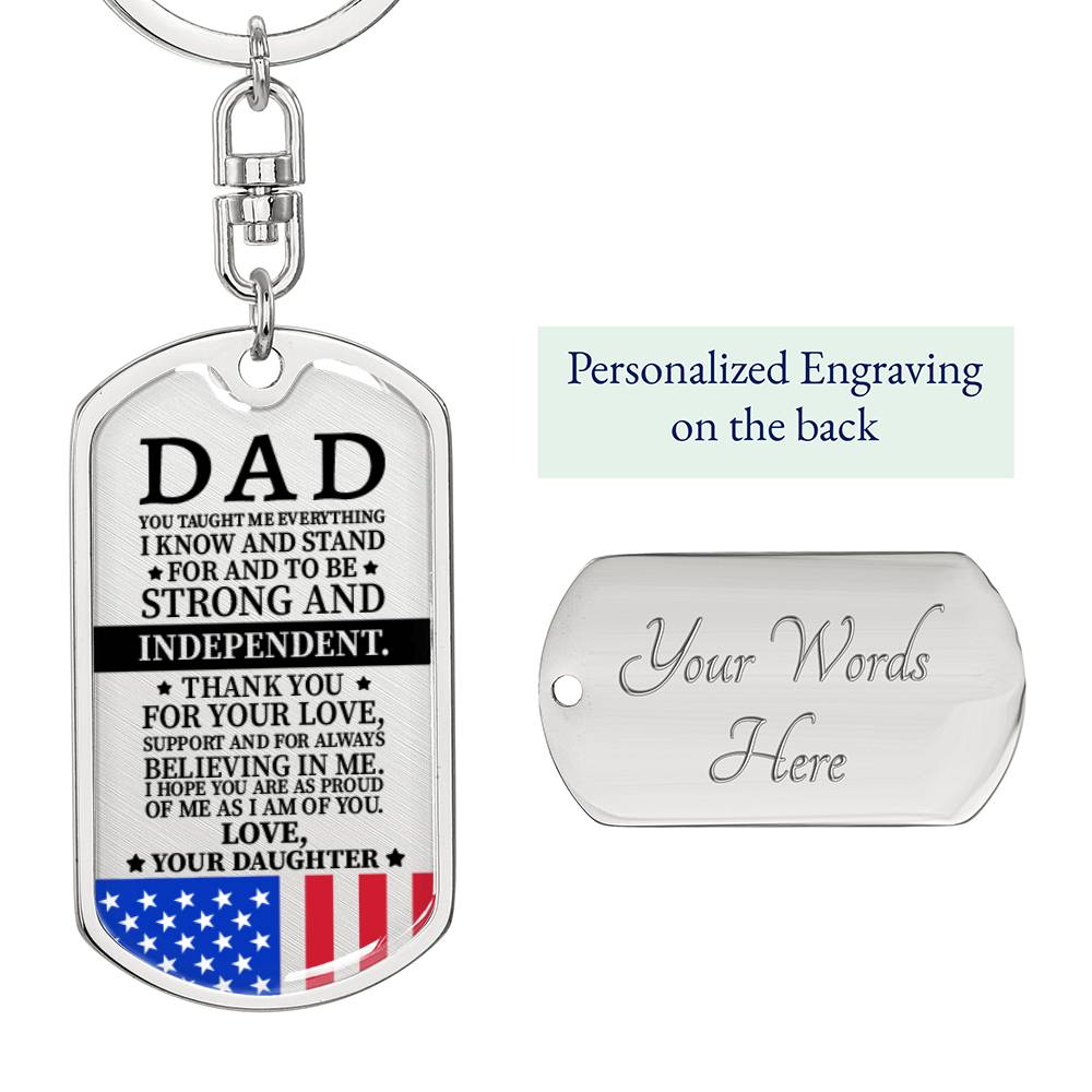 Dad Dog Tag - 4th July Day, Memorial Day