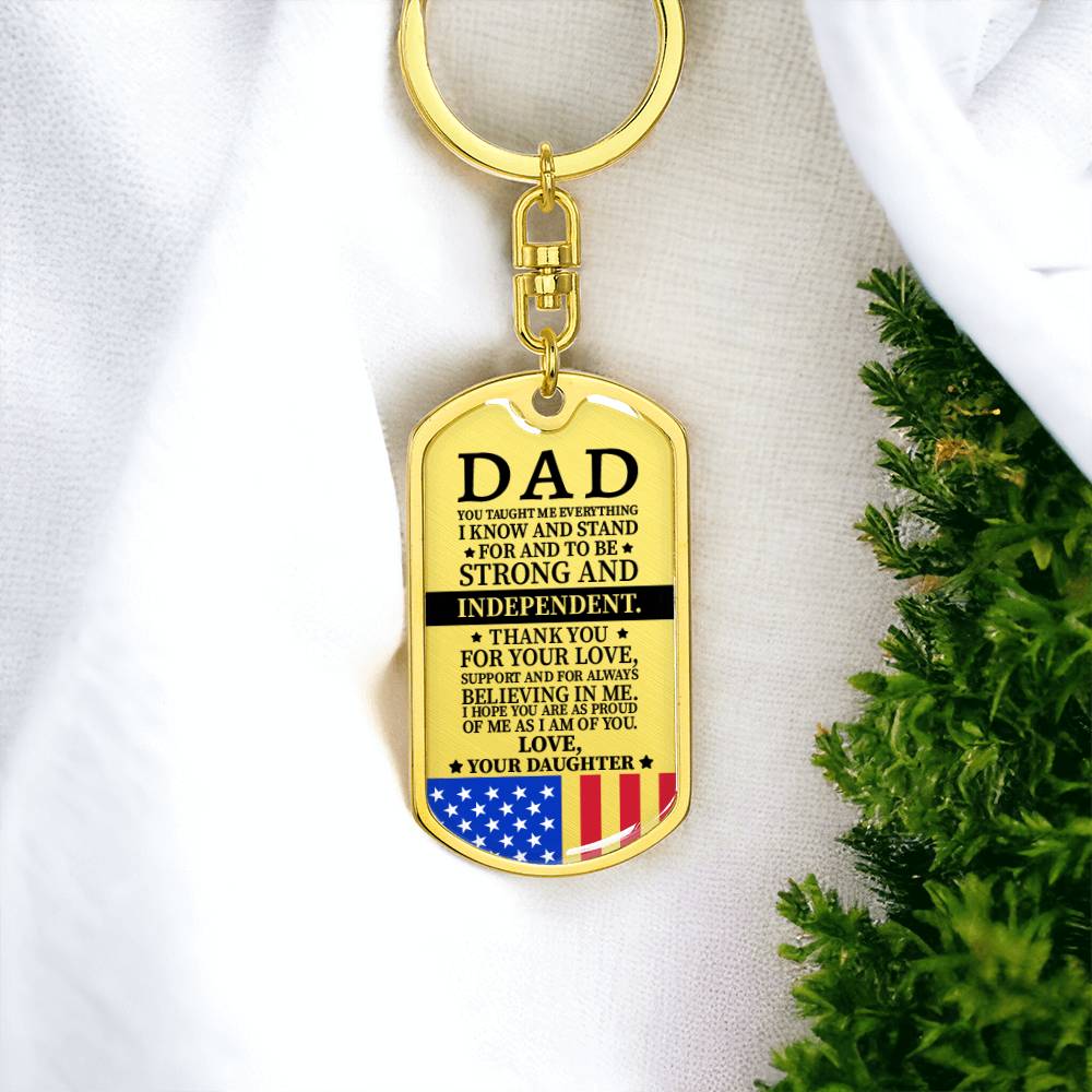 Dad Dog Tag - 4th July Day, Memorial Day