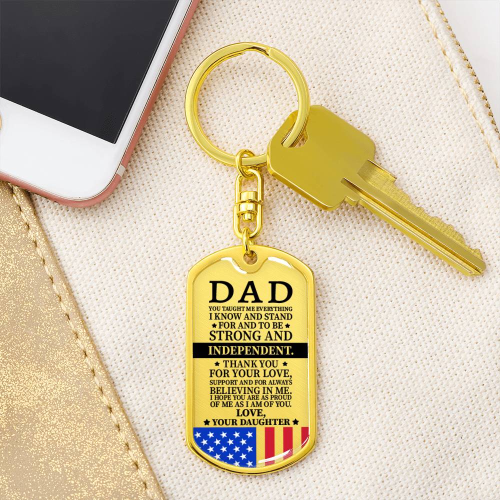 Dad Dog Tag - 4th July Day, Memorial Day