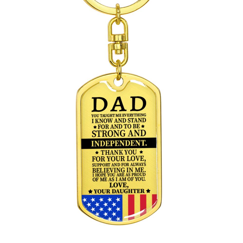 Dad Dog Tag - 4th July Day, Memorial Day