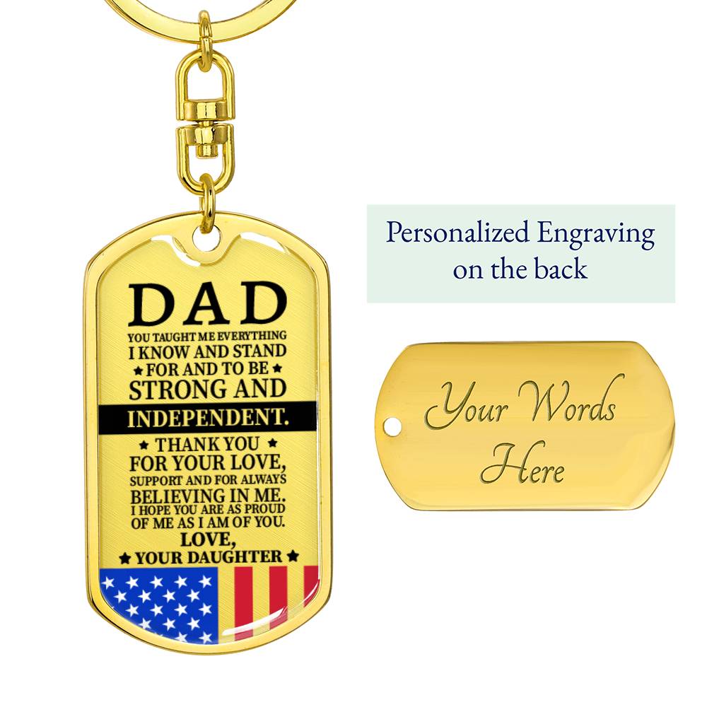 Dad Dog Tag - 4th July Day, Memorial Day