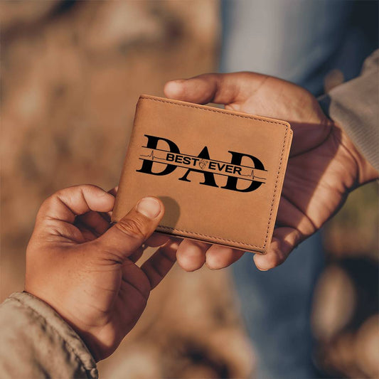 Best Dad Ever Leather Wallet