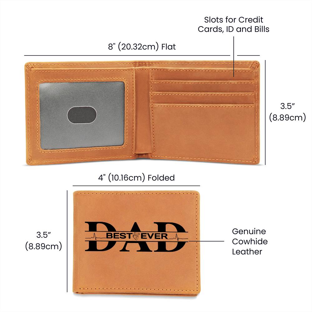 Best Dad Ever Leather Wallet