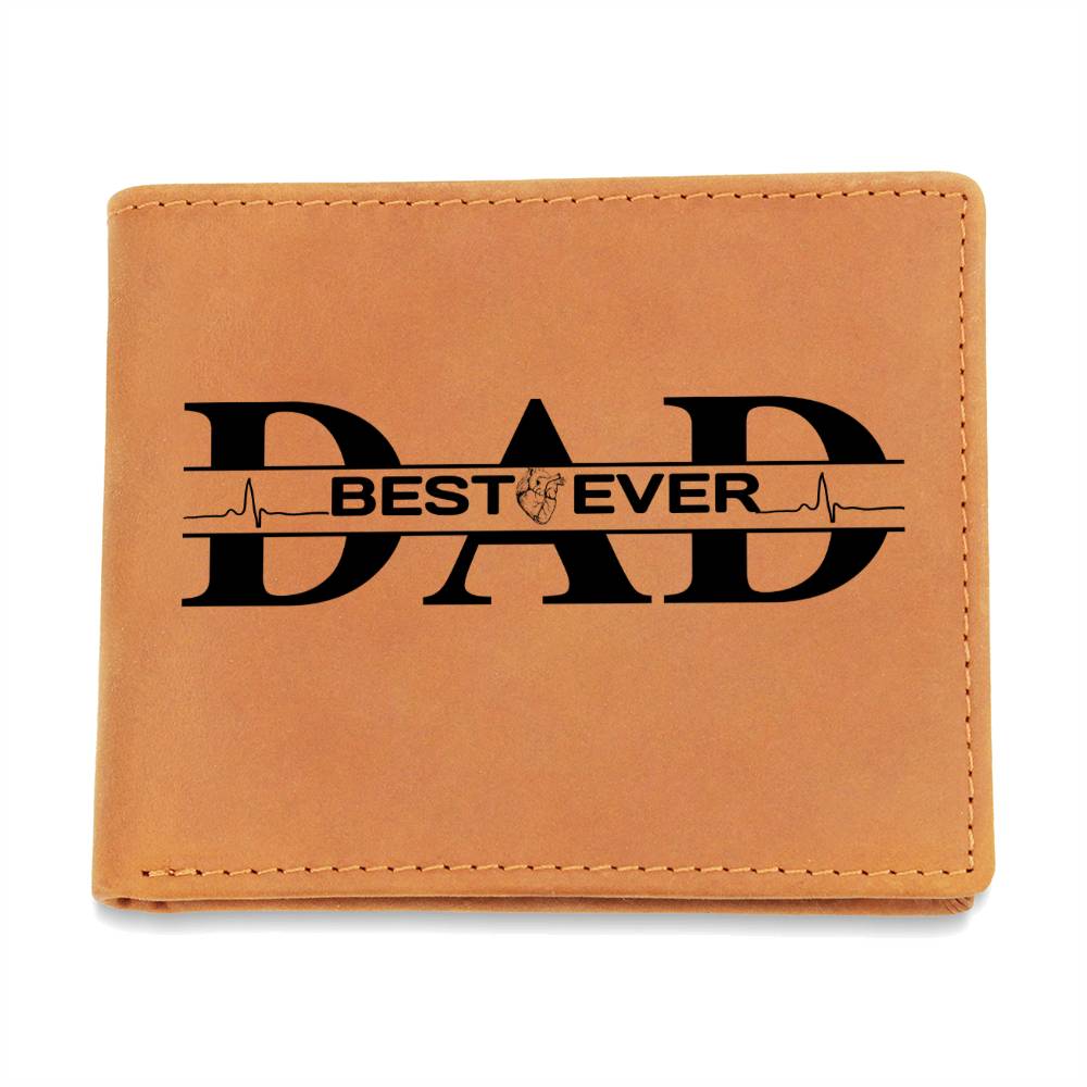 Best Dad Ever Leather Wallet