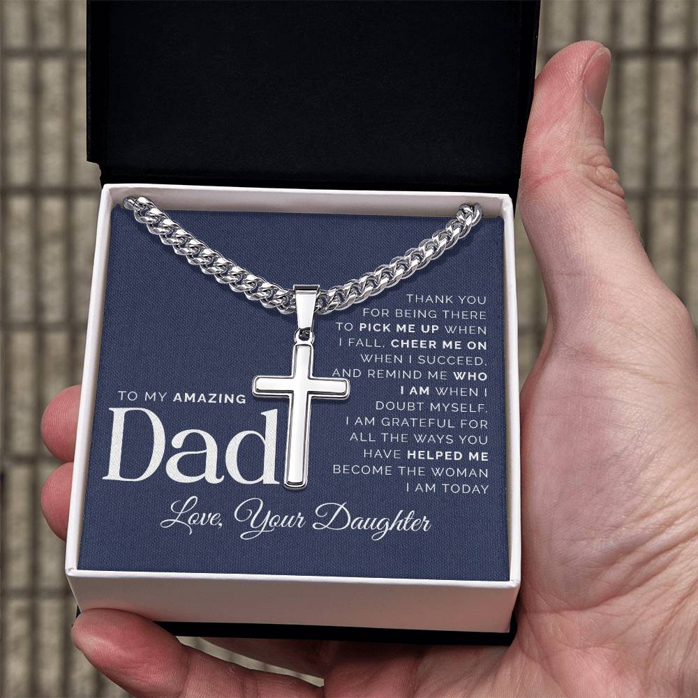 To My Amazing Dad with Cross Message Card