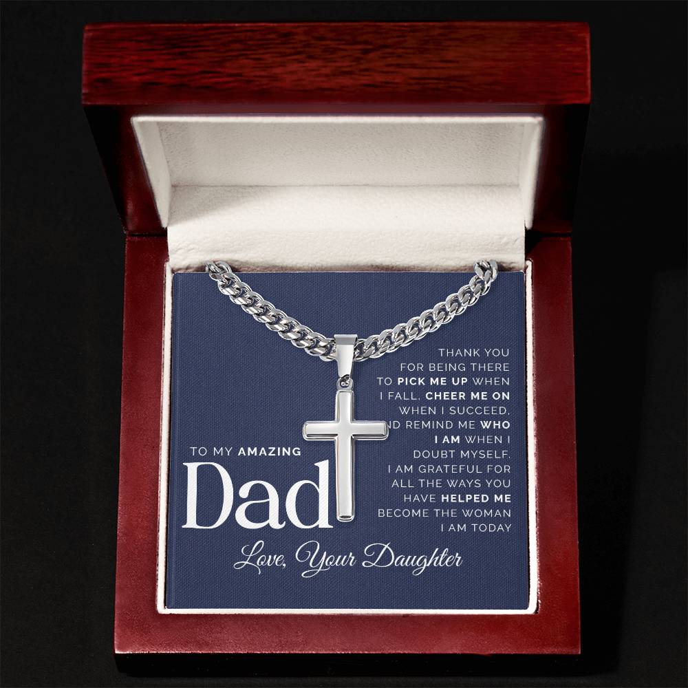 To My Amazing Dad with Cross Message Card